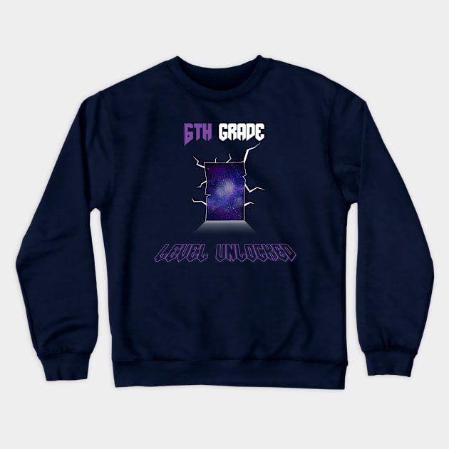 6th grade level unlocked Back To School 2023 Crewneck Sweatshirt by OBO market